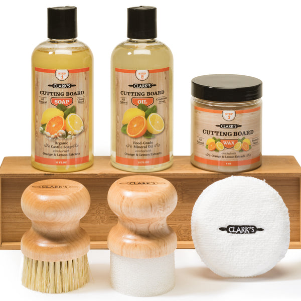 CLARK's Cutting Board Oil and Wax Kit – Set includes Food Grade