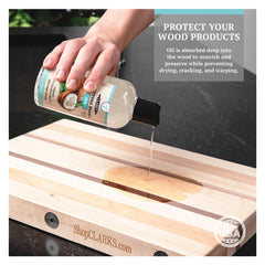 CLARK'S Coconut Cutting Board Oil - Highly Refined Coconut Oil