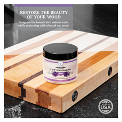 CLARK'S Complete Cutting Board Care Kit - Lavender & Rosemary