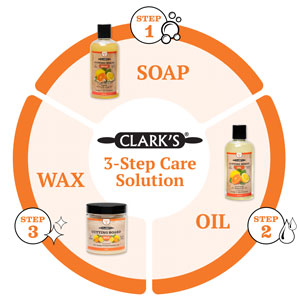 Learn more about Clark's 3 step cutting board care solution