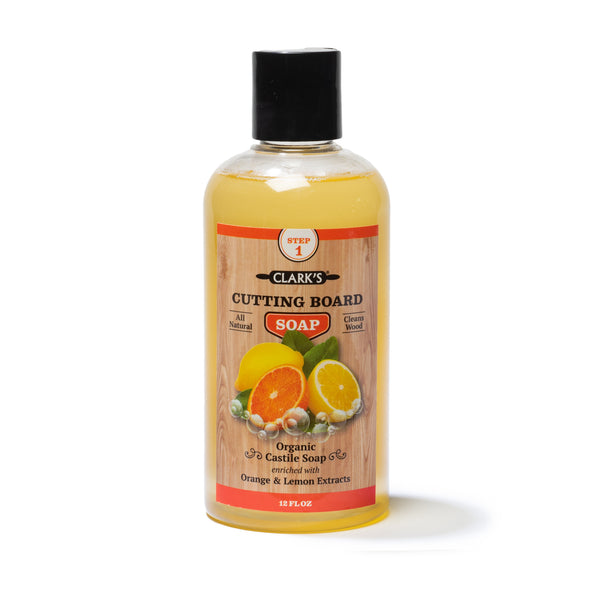 CLARK'S Cutting Board Soap - Orange & Lemon Extract Enriched