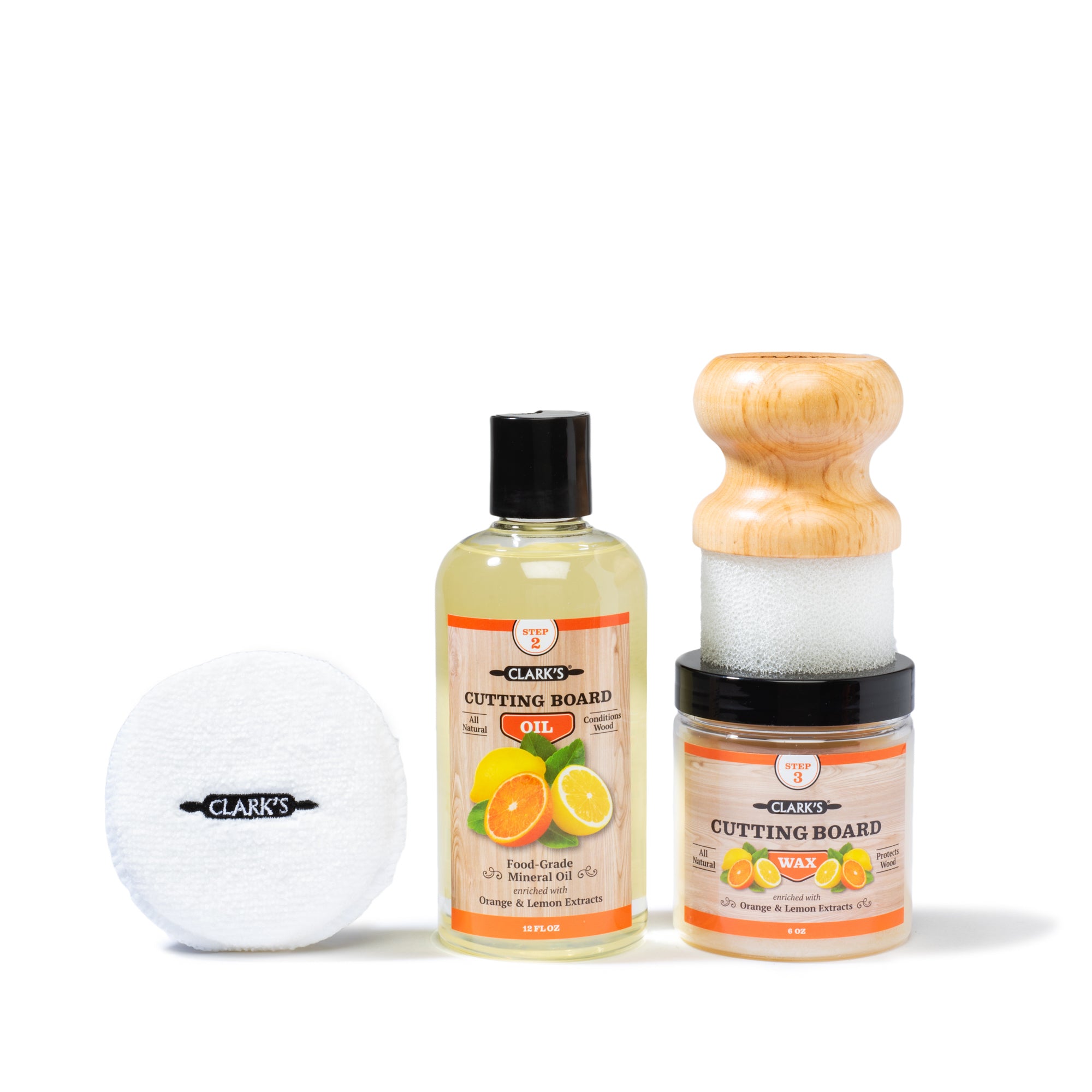 CLARK's Cutting Board Oil and Wax Kit – Set includes Food Grade
