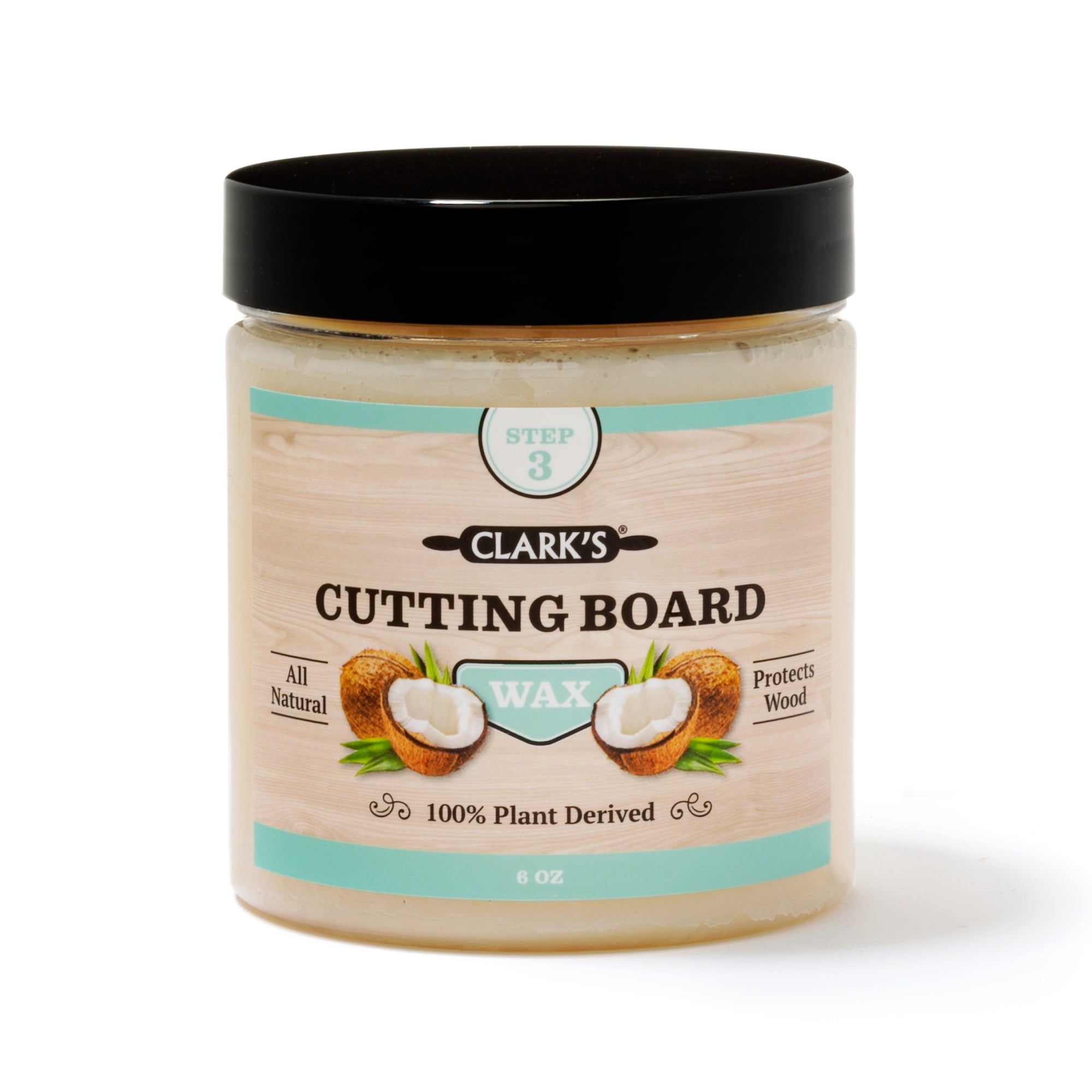 CLARK'S Cutting Board Finish Wax, Enriched with Lemon & Orange Oils ,Made  with Natural Beeswax and Carnauba Wax,Butcher Block Wax, (6 ounces)