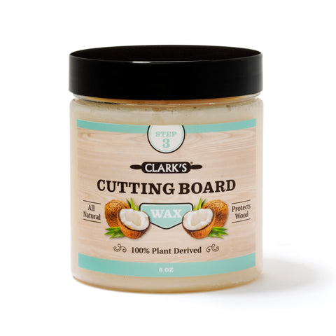 CLARK'S Coconut Cutting Board Wax - With Carnauba and Beeswax