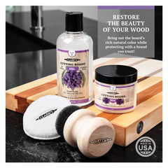 CLARK'S Cutting Board Finishing Kit - Lavender & Rosemary Scent