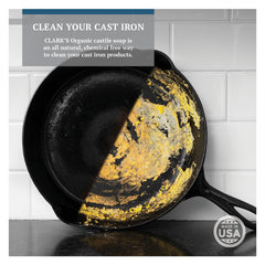 CLARK'S Cast Iron Soap - Castile Based and 100% Earth-Friendly