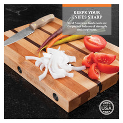 CLARK'S Glueless Modular Hardwood Cutting Board - The Chef