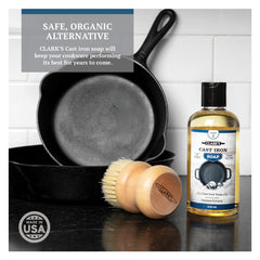 CLARK'S Cast Iron Soap - Castile Based and 100% Earth-Friendly